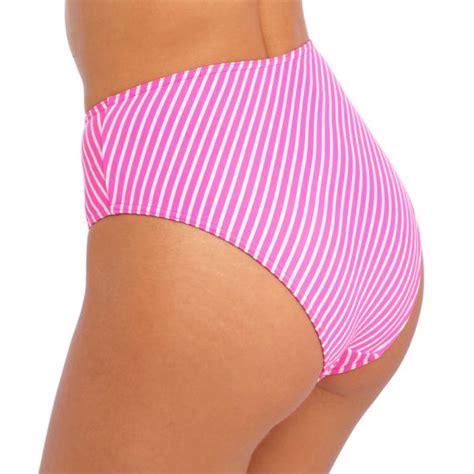 Freya Swim Jewel Cove Hohe Bikini Hose Stripe Raspberry Annadiva