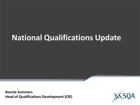 National Qualifications Update Ppt Download