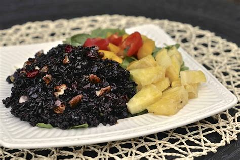 Forbidden Rice Salad With Ginger Dressing My Own Sweet Thyme