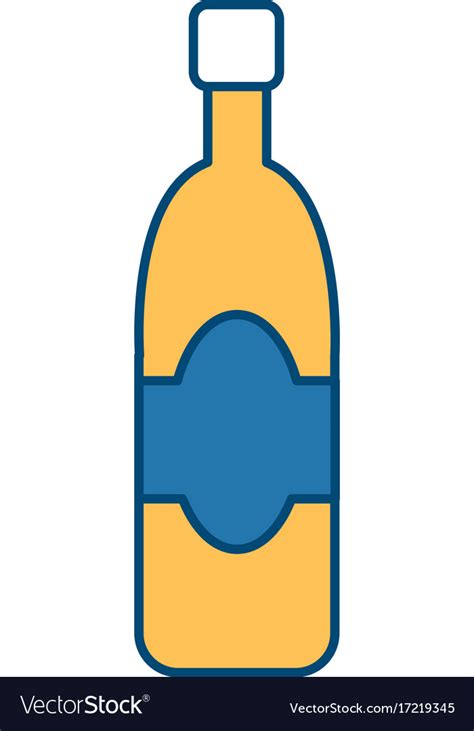 Wine Bottle Isolated Royalty Free Vector Image