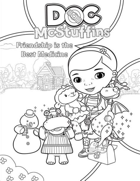 Doc Mcstuffins To Color Färbung Seite Kostenlose Druckbare