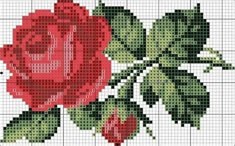 Small Free Cross Stitch Patterns With Roses For Beginners