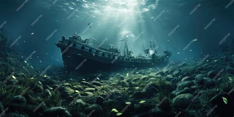 Premium Photo | A beautiful photograph of a sunken ship A photo of the underwater world ...