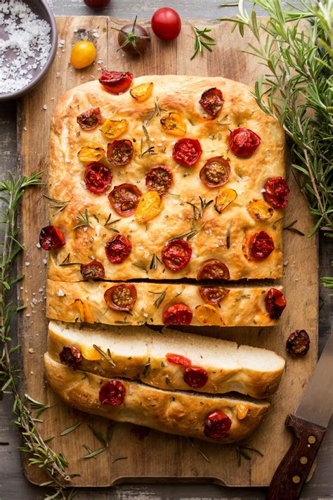 Vegan Focaccia With Tomatoes And Rosemary Lazy Cat Kitchen