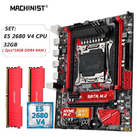 MACHINIST Placa Base X99 Combo E5 2680 V4 Kit Xeon CPU LGA 2011 3 DDR4