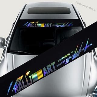 Sticker Kereta Cermin Depan Reflective Decoration Decals Car Stickers