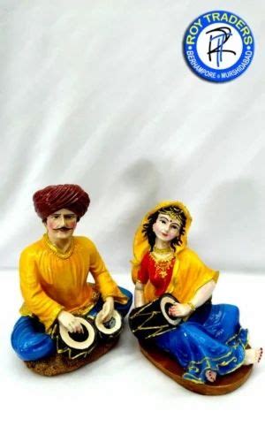 Glass Fibre Rajasthani Couple Showpiece For Home Decoration At Rs