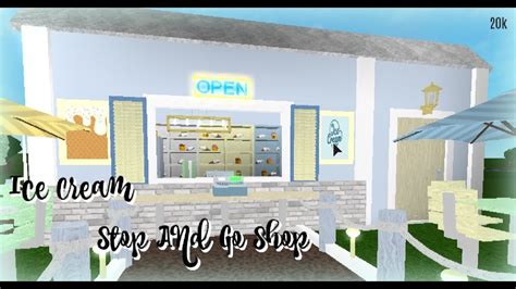 Bloxburg Ice Cream Stop And Go Shop 20k YouTube