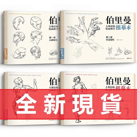 全新折價】伯里曼人體結構教學描摹本速寫入門基礎臨摹書籍 透視手繪教材 人體結構繪畫練習教程教材 蝦皮購物