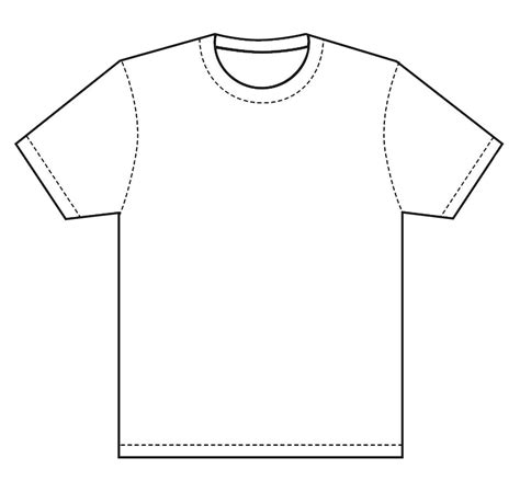 Printable T Shirt Templates T Shirt Template | Shirt sketch, Plain white t shirt, Shirt template