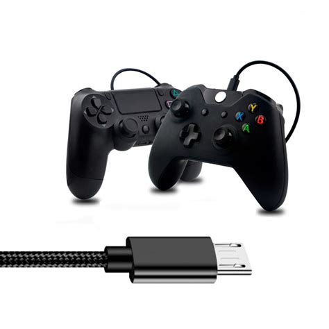 Cabo Carregador Para Controle Ps Xbox One Micro Usb V Metros