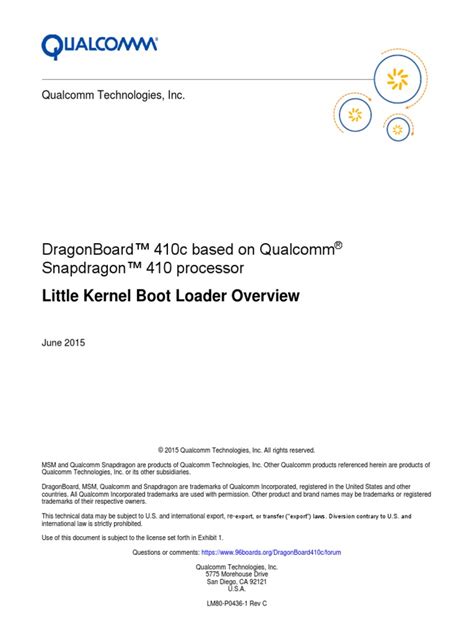 Qualcomm Dragonboard 410c Based On Qualcomm Snapdragon 410 Processor