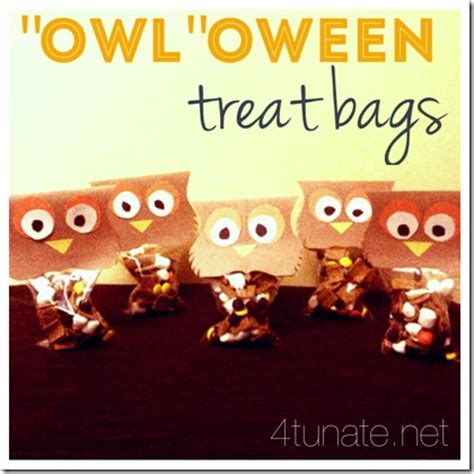 Owloween Snack Mix And Treat Bags 4tunate