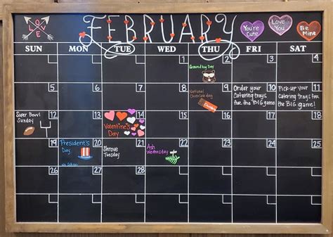 Pin On Calendar Fun In 2024 Chalkboard Calendar Whiteboard Calendar