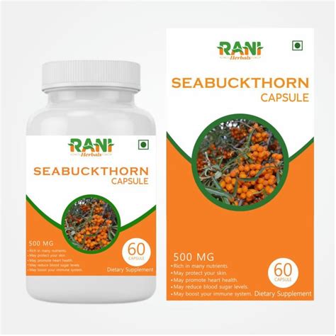 Sea Buckthorn Oil Capsule At Rs Bottle Sea Buckthorn Capsules In