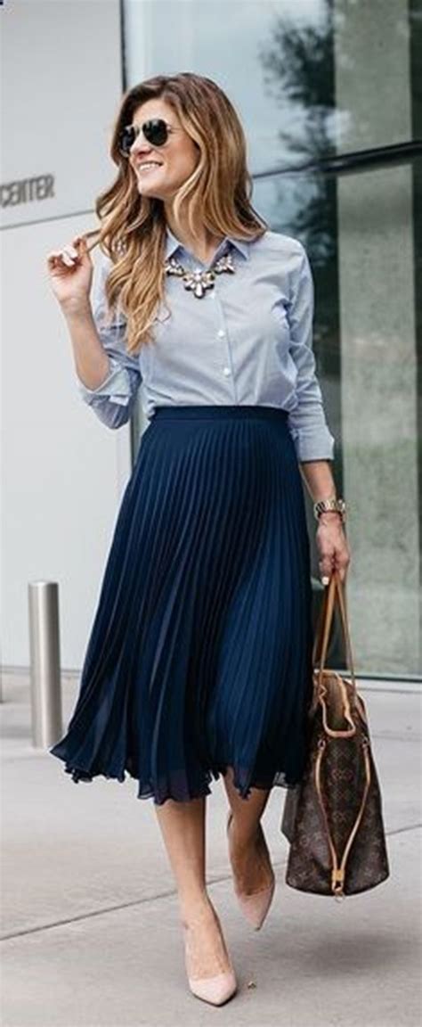 40 Gorgeous Long Skirt Outfits For Working Women Skirt Outfits