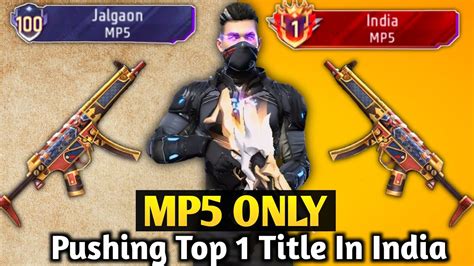 Pushing Top India In Mp Free Fire Solo Br Rank Weapon Glory