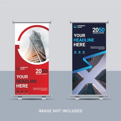 Banner Corporativo Moderno Enrollable Vector Premium