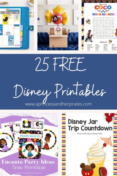 25 Free Disney Printables A Princess And Her Pirates