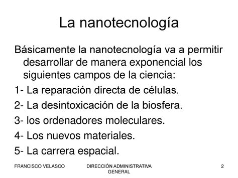 La Importancia De La NanotecnologÍa Ppt Descargar