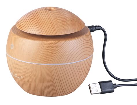 Carlo Milano Ultraschall Aroma Diffuser Luftbefeuchter Led Holz