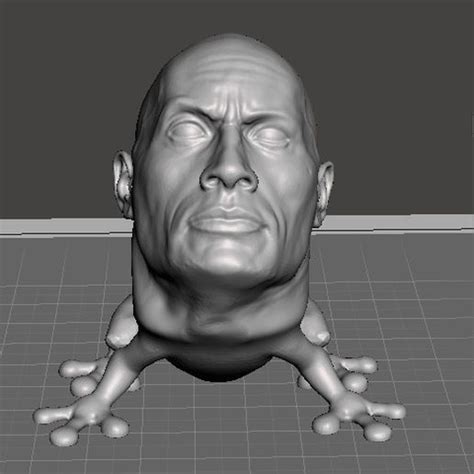 Descargar Archivo Stl Dwayne La Rana Johnson • Modelo Para Imprimir En 3d ・ Cults