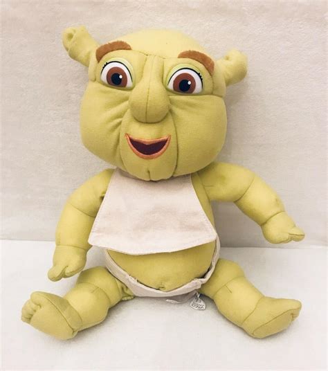 Shrek The Third Baby Shrek Ogre 14 Plush With Bib And Diaper 2716777411