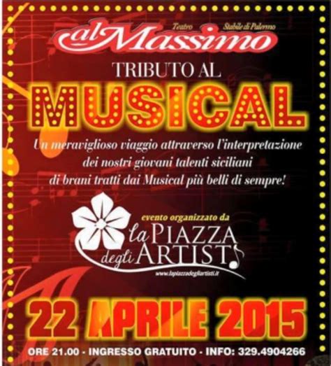 Tributo Al Musical Mercoled 22 Aprile Alle Ore 21 00 Presso Il Teatro