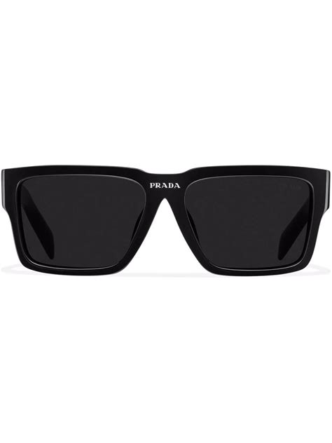 Shop Prada Eyewear Runway Rectangle Frame Sunglasses With Express Delivery Farfetch Prada