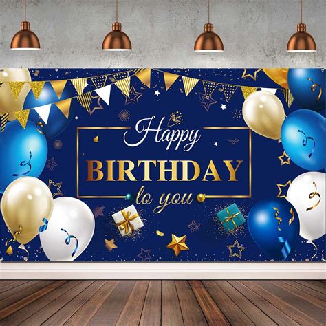 Download Birthday Party Background Blue Backdrop