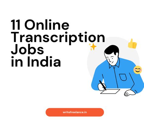 12 Online Transcription Jobs In India Work From Home Write Freelance