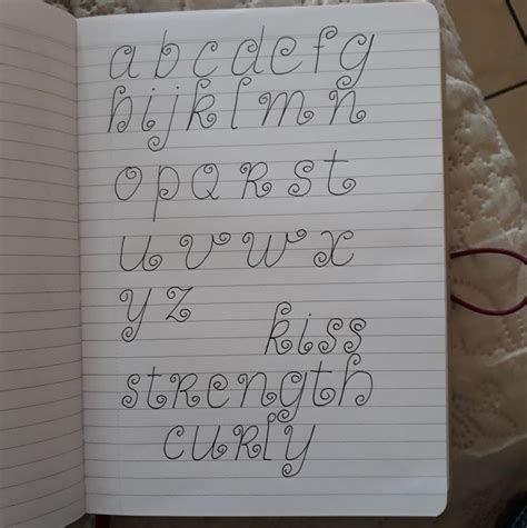 Curly Alphabet Handlettering Handletteren Alfabet Handlettering