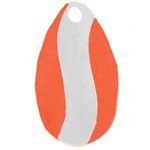 Indiana Spinner Blade Orange With White Stripe Sz