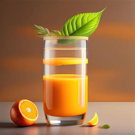 Premium Ai Image Fresh Orange Juice