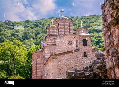 Ravanica monastery orthodox near town Cuprija, central Serbia Stock ...