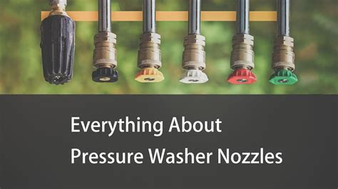 Pressure Washer Nozzles Guide Everything You Need To Know Bison China Pressure Washer