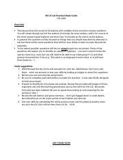 BIS 2C Lab Practical Study Guide F18 2 Docx BIS 2C Lab Practical