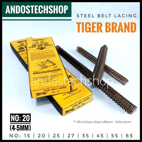 Jual Steel Belt Lacing No Kuku Macan Alligator Aligator Shopee