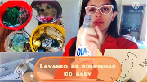 Lavando as roupinhas do bebê Pt 01 e brinde grátis da Boticário YouTube