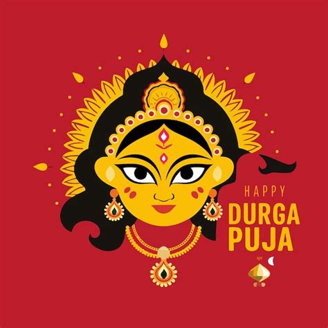 Premium Vector Durga Puja Celebration Indian Hindu Festival Banner