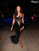 Maya Jama Sexy Shows Off Het Hot Legs At Harris Reed London Fashion Week Show Aznude