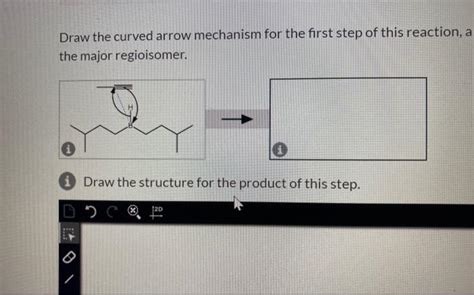 Solved Draw The Curved Arrow Mechanism For The First Step Of Chegg