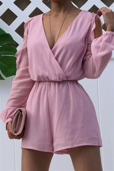 Beautiful Pink Romper You Can Style With Any Belt Or Wear It Alone The