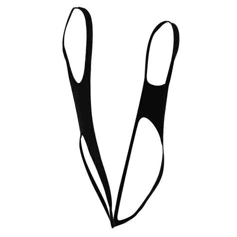 Sexy Mens Thong Underwear Harness Stretchy Bodysuit Mankini Lingerie Black Fruugo Uk