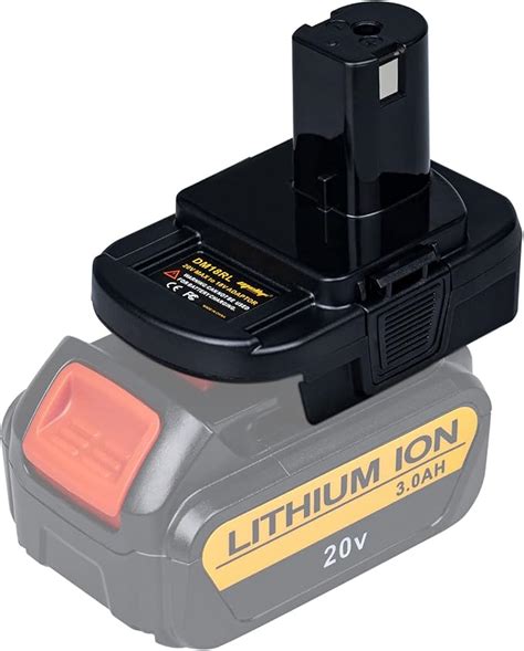 Mellif Battery Adapter For Dewalt Convert To For Ryobi 18V Lithium Ion