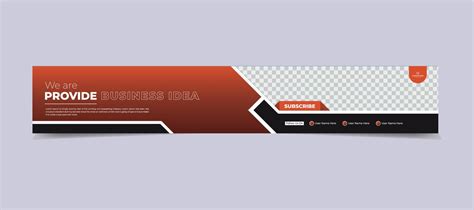 Channel Banner Template Design 12031654 Vector Art At Vecteezy