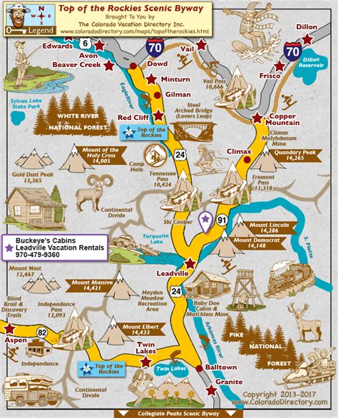 A Map Of The Top Of The Rockies