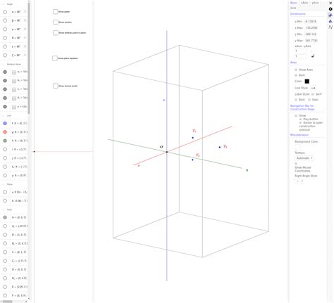 Equation Of Plane Through 3 Points Geogebra