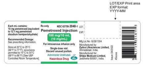 Pemetrexed Injection Package Insert