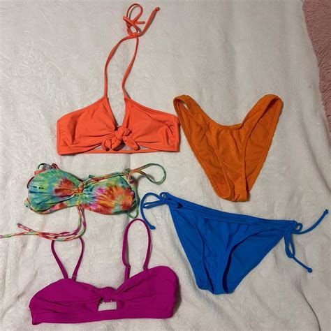 Bundle Of Bikini Pieces For Cheap Never Worn Depop